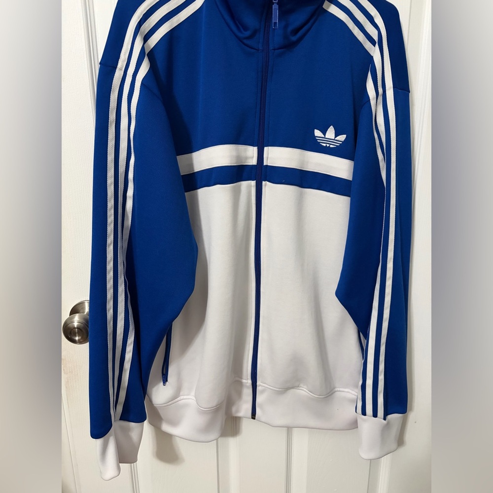 Adidas Royal Blue full zip Sweatshirt